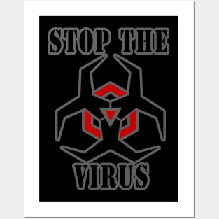 stop the virus Posters and Art